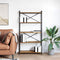 vidaXL Bookcase Old wood 80 x 30 x 153 cm Wood and steel