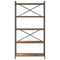 vidaXL Bookcase Old wood 80 x 30 x 153 cm Wood and steel
