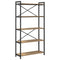 vidaXL Bookcase Artisan oak 80 x 30 x 153 cm Engineered wood