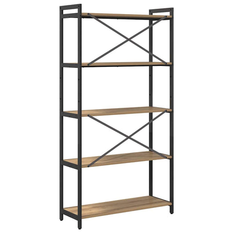 vidaXL Bookcase Artisan oak 80 x 30 x 153 cm Engineered wood