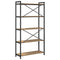 vidaXL Bookcase Artisan oak 80 x 30 x 153 cm Engineered wood