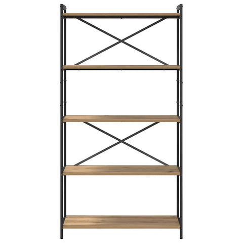 vidaXL Bookcase Artisan oak 80 x 30 x 153 cm Engineered wood