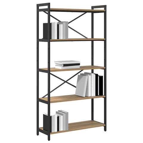vidaXL Bookcase Artisan oak 80 x 30 x 153 cm Engineered wood