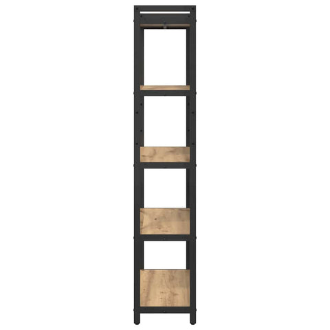 vidaXL Bookcase Artisan oak 80 x 30 x 153 cm Engineered wood