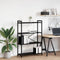 vidaXL Bookcase Black oak 80 x 30 x 118 cm Engineered wood
