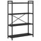 vidaXL Bookcase Black oak 80 x 30 x 118 cm Engineered wood