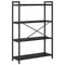 vidaXL Bookcase Black oak 80 x 30 x 118 cm Engineered wood