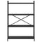vidaXL Bookcase Black oak 80 x 30 x 118 cm Engineered wood