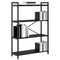 vidaXL Bookcase Black oak 80 x 30 x 118 cm Engineered wood