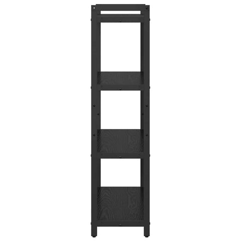 vidaXL Bookcase Black oak 80 x 30 x 118 cm Engineered wood
