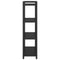vidaXL Bookcase Black oak 80 x 30 x 118 cm Engineered wood