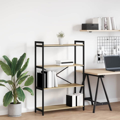 vidaXL Bookcase Sonoma oak 80 x 30 x 118 cm Particle board