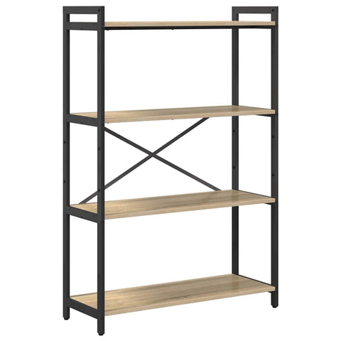 vidaXL Bookcase Sonoma oak 80 x 30 x 118 cm Particle board