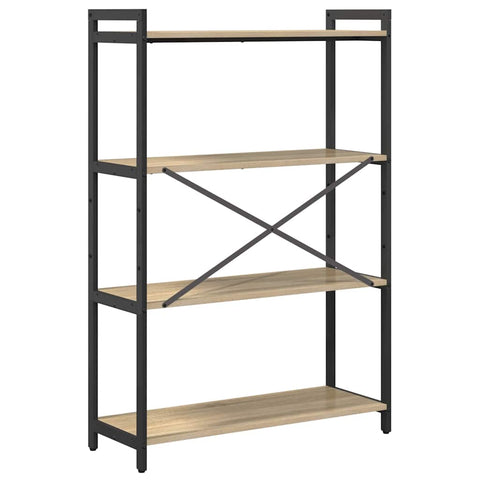 vidaXL Bookcase Sonoma oak 80 x 30 x 118 cm Particle board
