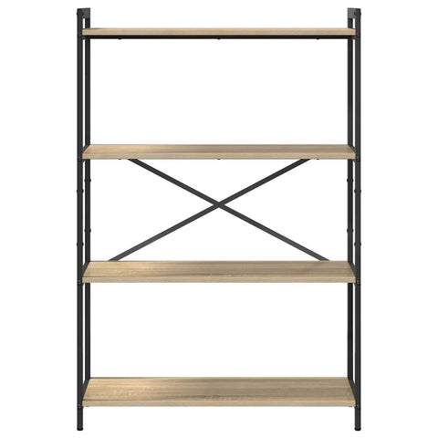 vidaXL Bookcase Sonoma oak 80 x 30 x 118 cm Particle board