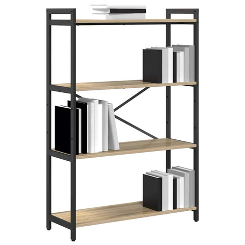 vidaXL Bookcase Sonoma oak 80 x 30 x 118 cm Particle board