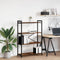 vidaXL Bookcase Smoked oak 80 x 30 x 118 cm Wood