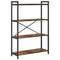 vidaXL Bookcase Smoked oak 80 x 30 x 118 cm Wood