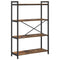 vidaXL Bookcase Smoked oak 80 x 30 x 118 cm Wood