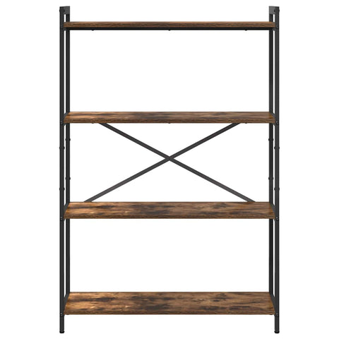vidaXL Bookcase Smoked oak 80 x 30 x 118 cm Wood