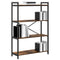 vidaXL Bookcase Smoked oak 80 x 30 x 118 cm Wood