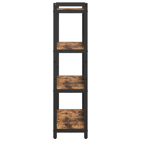 vidaXL Bookcase Smoked oak 80 x 30 x 118 cm Wood