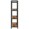 vidaXL Bookcase Smoked oak 80 x 30 x 118 cm Wood