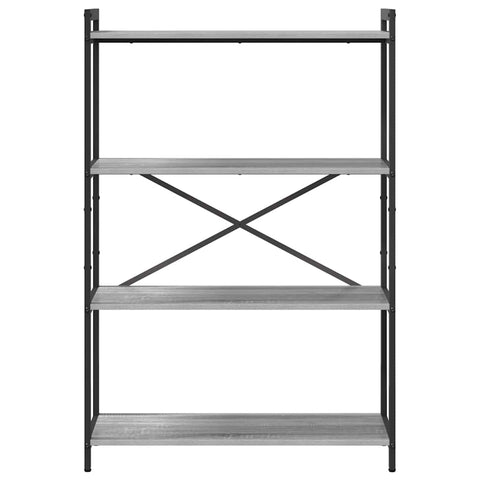 vidaXL Bookcase Grey sonoma 80 x 30 x 118 cm Engineered wood