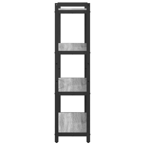 vidaXL Bookcase Grey sonoma 80 x 30 x 118 cm Engineered wood
