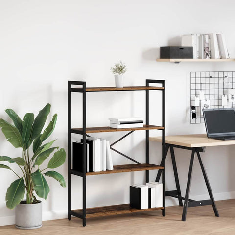 vidaXL Bookcase Old wood 80 x 30 x 118 cm Particle board