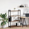 vidaXL Bookcase Old wood 80 x 30 x 118 cm Particle board