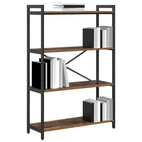 vidaXL Bookcase Old wood 80 x 30 x 118 cm Particle board