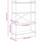vidaXL Bookcase Old wood 80 x 30 x 118 cm Particle board