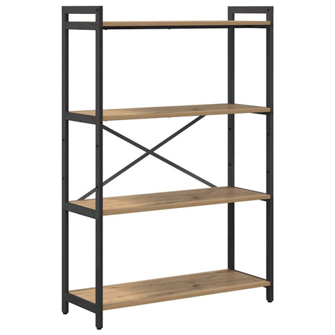 vidaXL Bookcase Artisan oak 80 x 30 x 118 cm Engineered wood