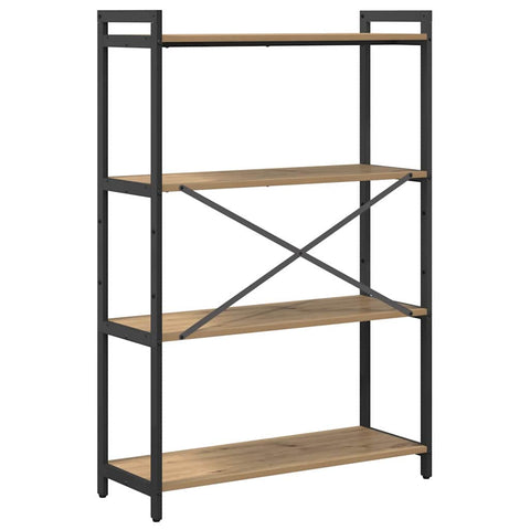 vidaXL Bookcase Artisan oak 80 x 30 x 118 cm Engineered wood