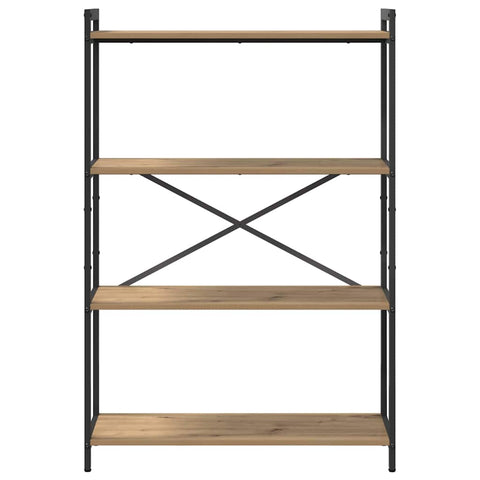 vidaXL Bookcase Artisan oak 80 x 30 x 118 cm Engineered wood