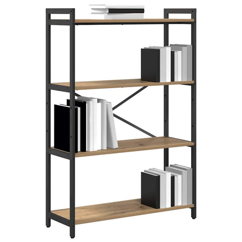 vidaXL Bookcase Artisan oak 80 x 30 x 118 cm Engineered wood