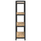 vidaXL Bookcase Artisan oak 80 x 30 x 118 cm Engineered wood