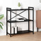 vidaXL Bookcase Black oak 80 x 30 x 83 cm Engineered wood