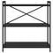 vidaXL Bookcase Black oak 80 x 30 x 83 cm Engineered wood