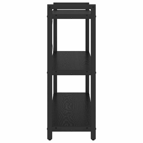 vidaXL Bookcase Black oak 80 x 30 x 83 cm Engineered wood