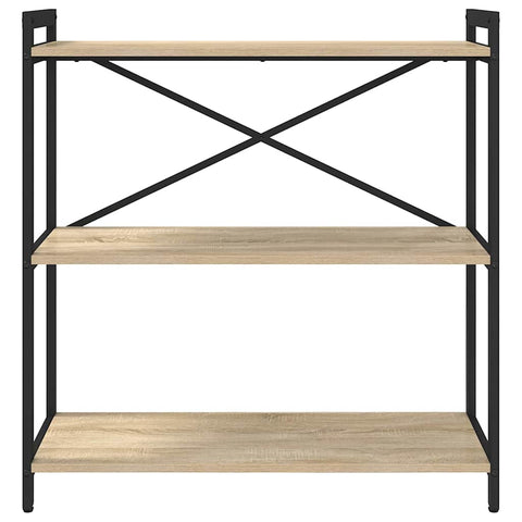 vidaXL Bookcase Sonoma oak 80 x 30 x 83 cm Particle board