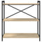 vidaXL Bookcase Sonoma oak 80 x 30 x 83 cm Particle board