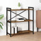 vidaXL Bookcase Smoked oak 80 x 30 x 83 cm Particle board