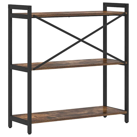 vidaXL Bookcase Smoked oak 80 x 30 x 83 cm Particle board