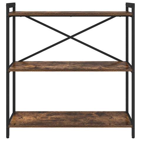 vidaXL Bookcase Smoked oak 80 x 30 x 83 cm Particle board