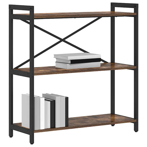 vidaXL Bookcase Smoked oak 80 x 30 x 83 cm Particle board