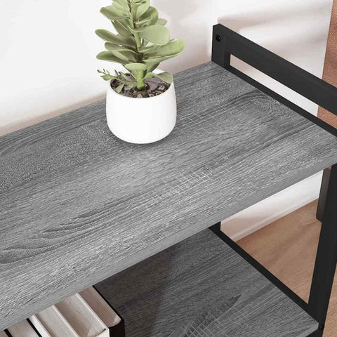 vidaXL Bookcase Grey sonoma 80 x 30 x 83 cm Engineered wood