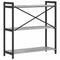 vidaXL Bookcase Grey sonoma 80 x 30 x 83 cm Engineered wood