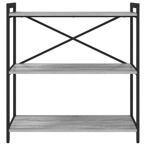 vidaXL Bookcase Grey sonoma 80 x 30 x 83 cm Engineered wood